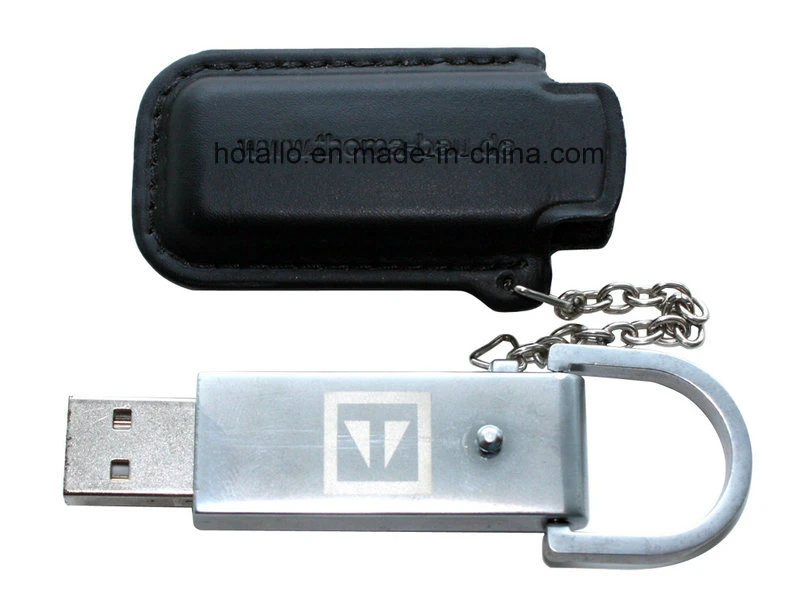Pocket Leather USB Flash Memory Pen Drive