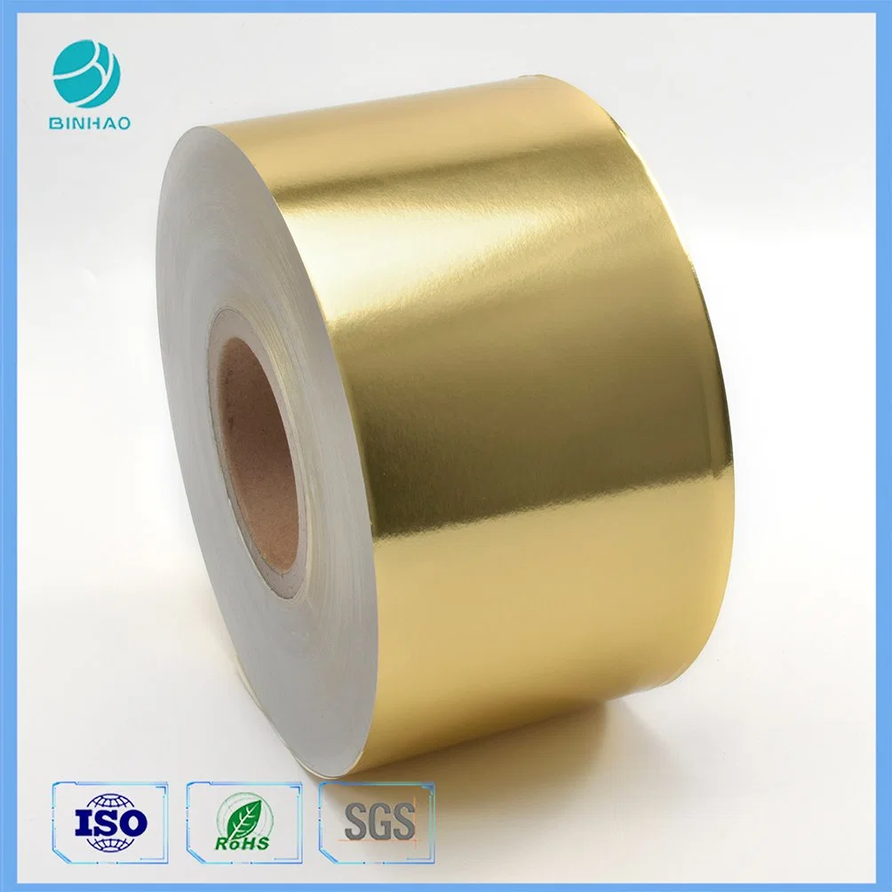 Gold Laminated Cigarette Wrapping Paper Aluminum Foil for Tobacco Package