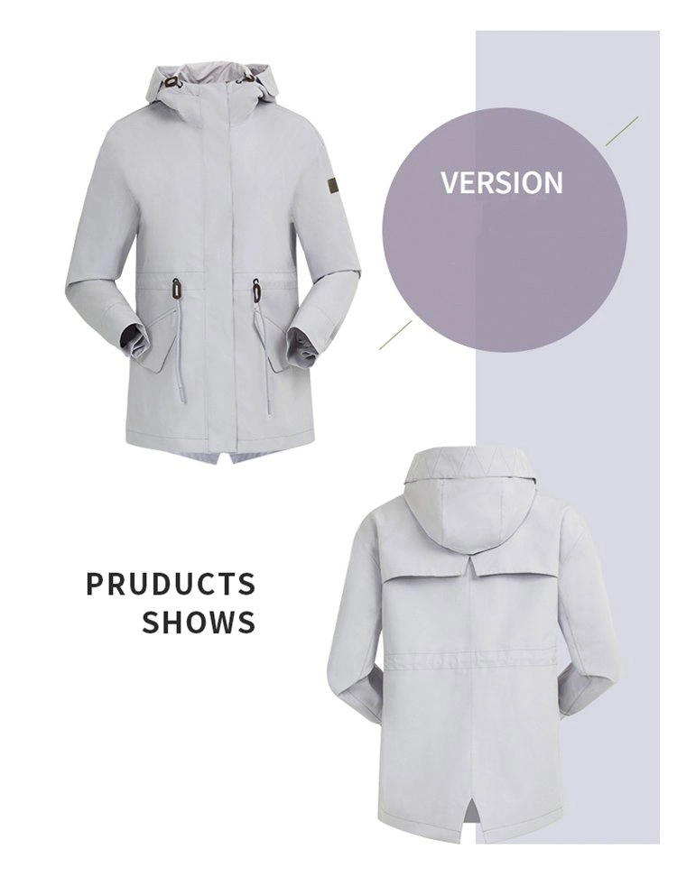 Casaco impermeável de inverno com vestuário impermeável Fashion Rain Coat para Mulheres