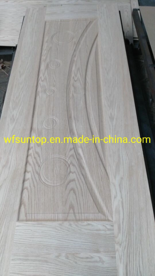 Interior Natural Ash Solid Wood Doors Veneer Moulded Door Skin