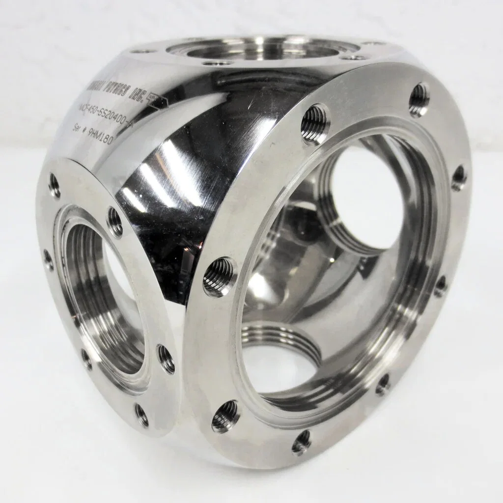 CNC Precision Machined Stainless Steel Titanium Uhv Spherical Square Vacuum Chamber