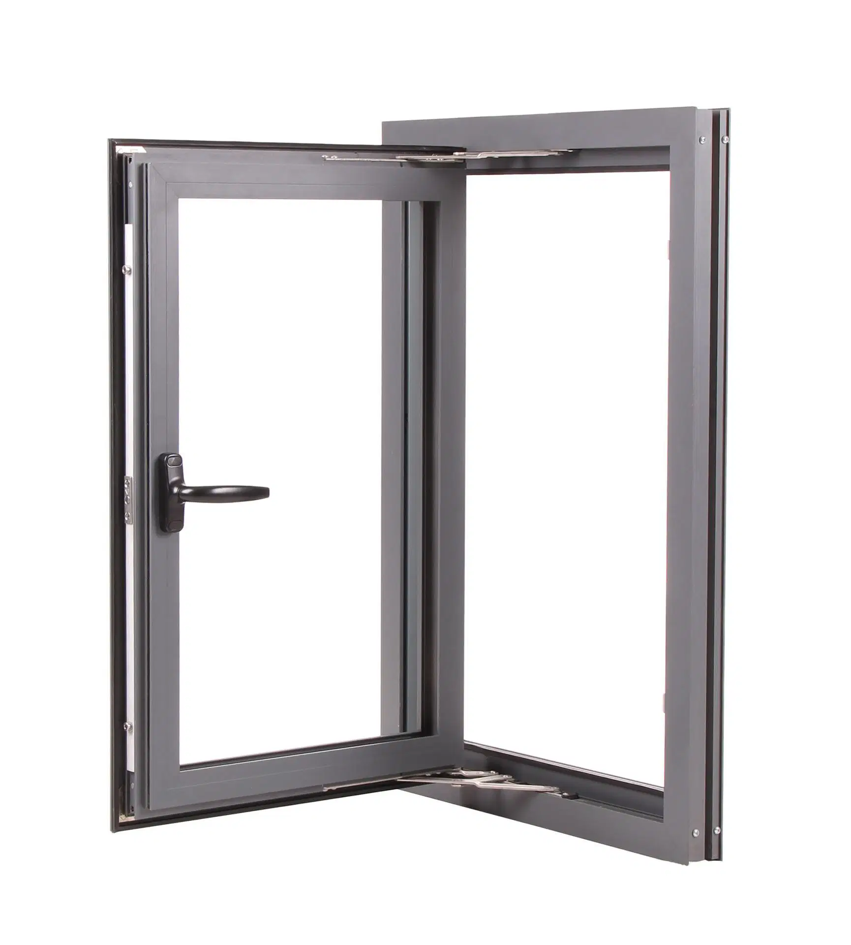 American Style Thermal Break Swing Aluminium Bulletproof Soundproof Tempered Glass Isolation Window