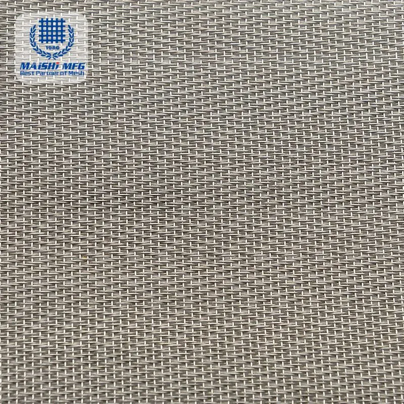 AISI 304 316 316L 50 100 150 Micron Stainless Steel Plain Woven Wire Net Mesh Screen Filter Cloth