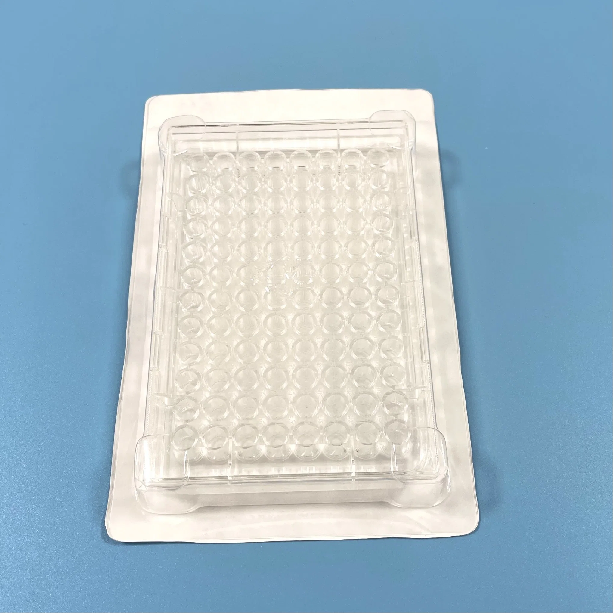 Plaque de culture cellulaire boîte de Petri de 96 trous Rectangle jetables en plastique transparent 96 trous de produits de laboratoire