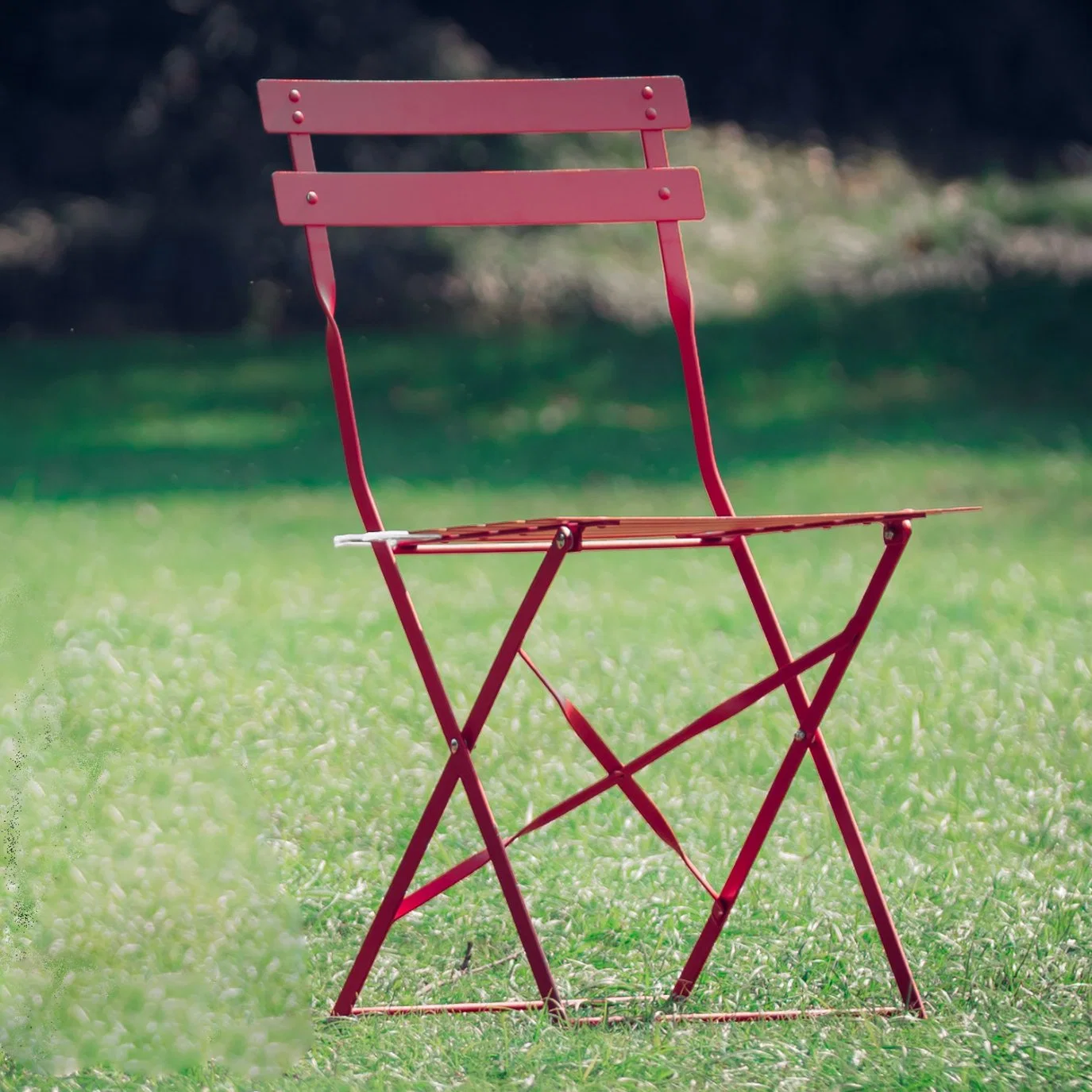 Garden Outdoor Furniture Metal Folding Patio Chair Modern French Bistro Furniture
