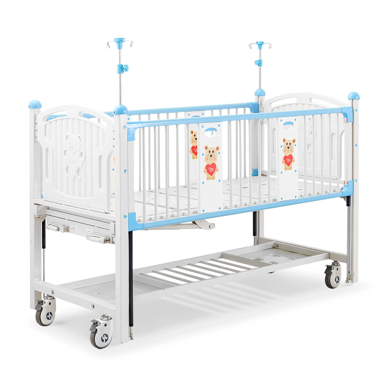 Cx2X Portable Casters Pediatric Crib Manual Medical Children Babies Bed