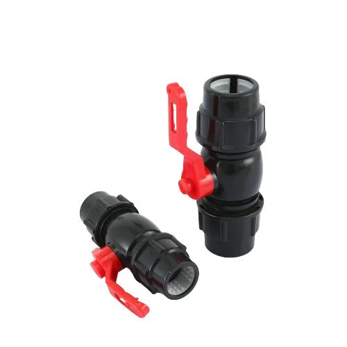 Water Supply Through Valve PP Compression Pipe Fitting Irrigation ISO CE