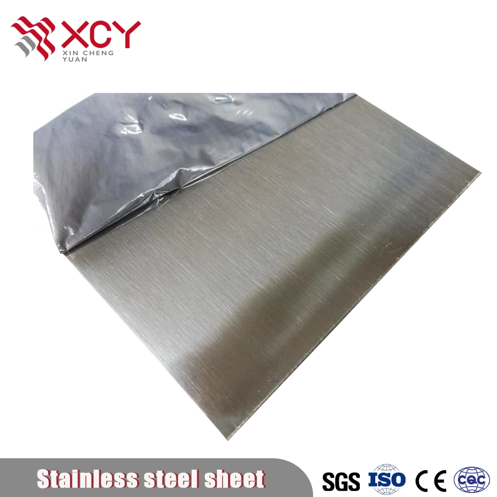No. 4 Hairline Brushed Finish Ss 201 304 316 310S 430 904 Stainless Steel Sheet with Laser PVC PE Film