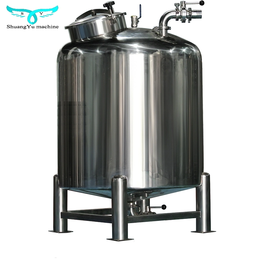 Best Stainless Steel Tank Sanitary Jacketed Storage Tank for Honey Milk Oil Chemical Liquid Storage Tank Reactor Stirrer Agitator Mixer Tank Mixing Tank