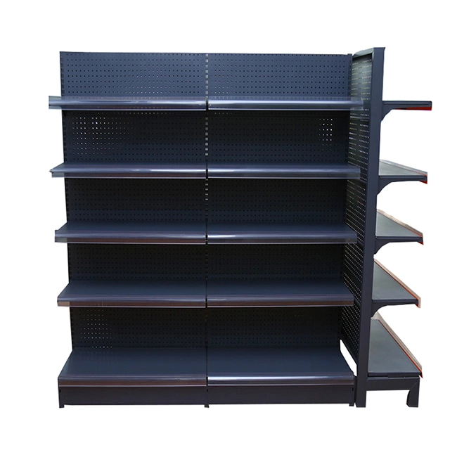 Prateleira de supermercados Wholesale hardware Rack, 37" * 79" Pegboard com prateleiras e Display Locker Store racks