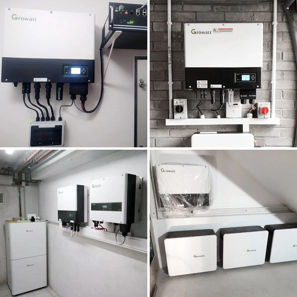 EU Stock Growatt 3kw 4kw 5kw 6kw Dual Mpp Tracker on Grid Solar Inverter with More Popular in Europe 5years Warranty