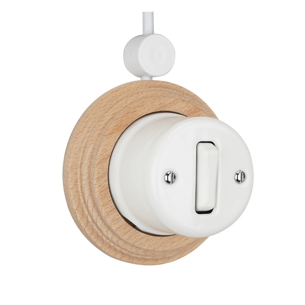 High Quality Surface Mounted Vintage Ceramic Button Switch Porcelain Retro Switch