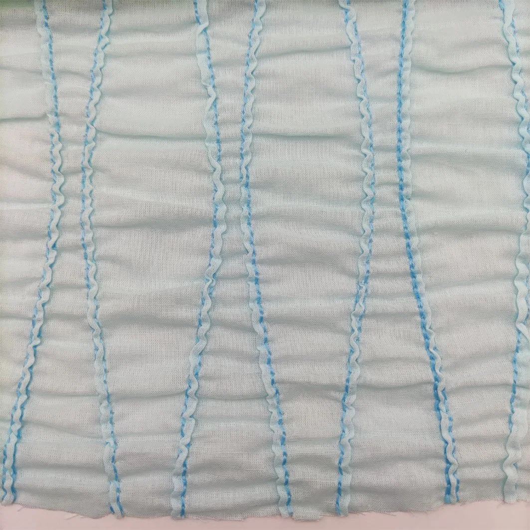 100%Cotton 3D Wave Special Embroidery Fabric for Baby Girl Garment