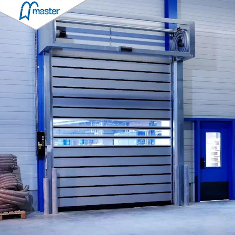 Aluminum Alloy Industrial Automatic Metal Thermal Insulated High Speed Performance Roll up Fast Roller Shutter High Speed Spiral Door