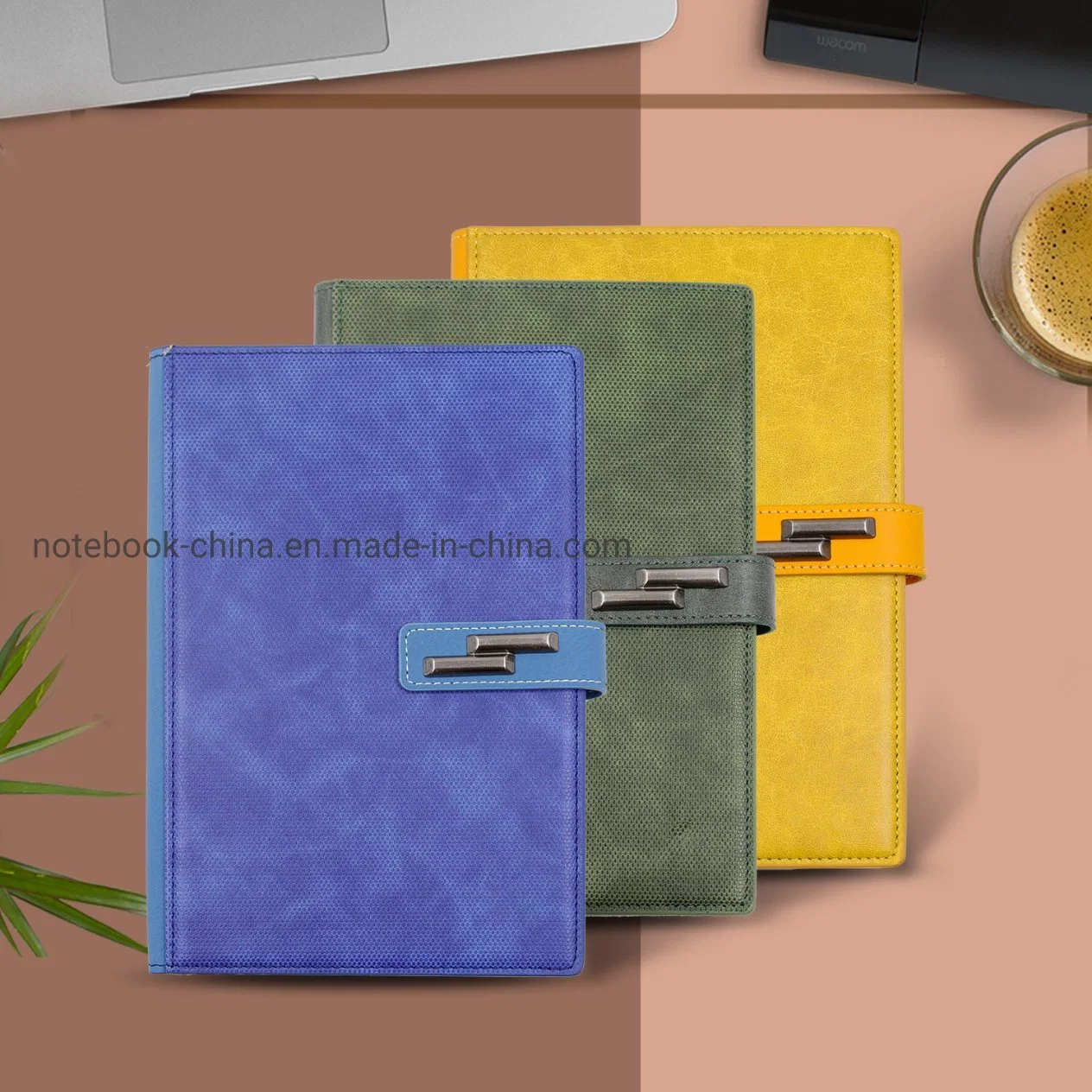 Journal d'impression personnalisée disponible Ordinateur portable avec doublure pour les entreprises de produits de bureau d'impression