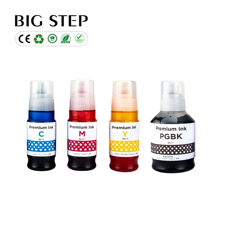Premium Gi-11 Color Compatible Bottle Water Based Refill Tintas Ink for Canon Pixma G2160 G3160 Printer