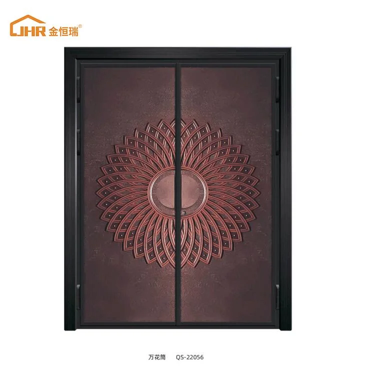 Aluminum Modern Double Casement Front Entrance Door Aluminium Glass Bathroom Swing Doors