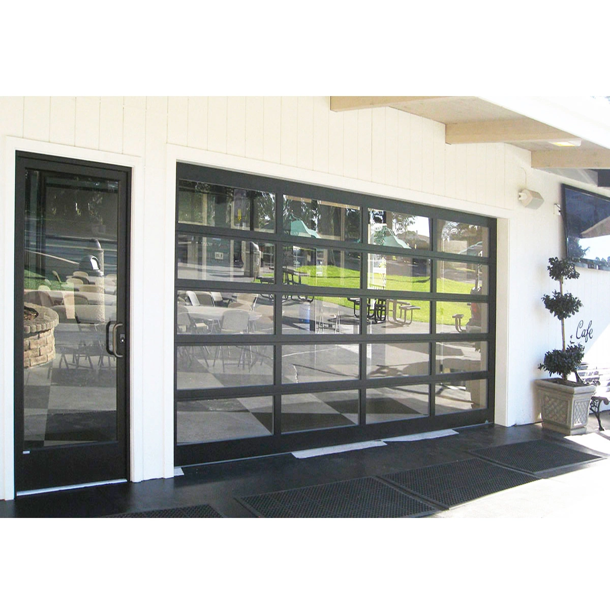 Modern Electric Remote Control Automatic Sensor Doors Wholesale/Supplier Price Used French Aluminum Transparent Double Glass Roll up Garage Door