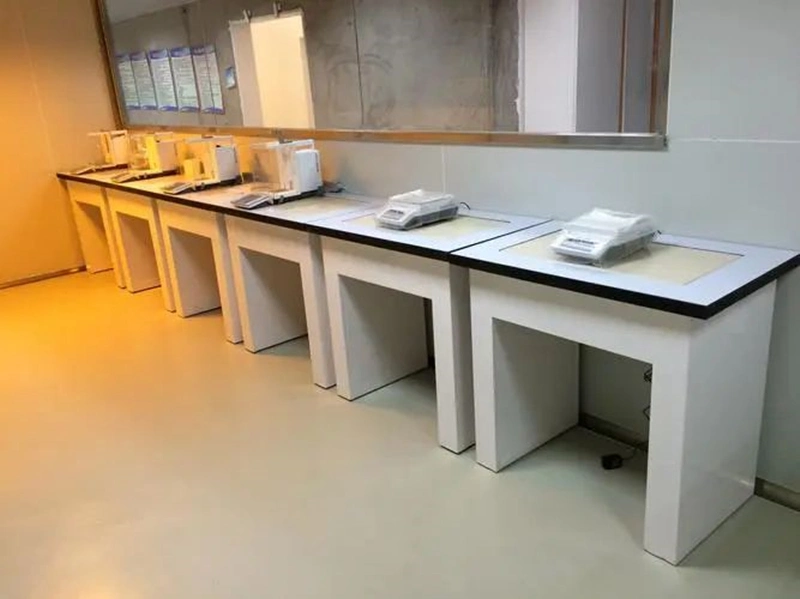 Химия лабораторное оборудование баланса таблица против вибрации таблица мраморным металлические стальные полимер платформа из нержавеющей стали мебель