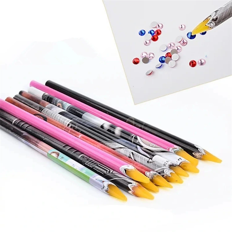 Crystal Wax Nail Dotting Pen, Nail Stone Pick up Penncil Tool, Nail Art Products