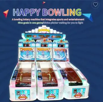 Heureux le gros gibier Hall de la machine de Bowling jeu vidéo ville nouvelle machine de jeu de pièces de trois personnes