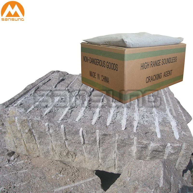 Non Explosive Rock Blasting Expansive Mortar Chemical Powder Cracking Agent