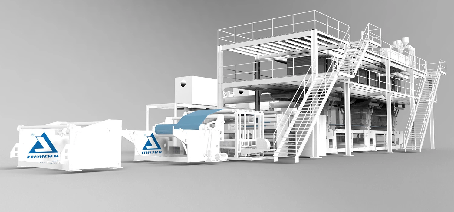 Estándar médico SSS máquina de fabricación de tejidos no tejidos/ producción de tejidos no tejidos Línea