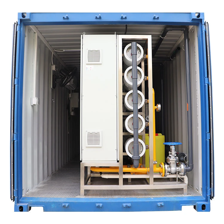 10000lph Container Seawater Desalination Plant Water Purifier Treatment Machine RO Pure Drinking Water Making