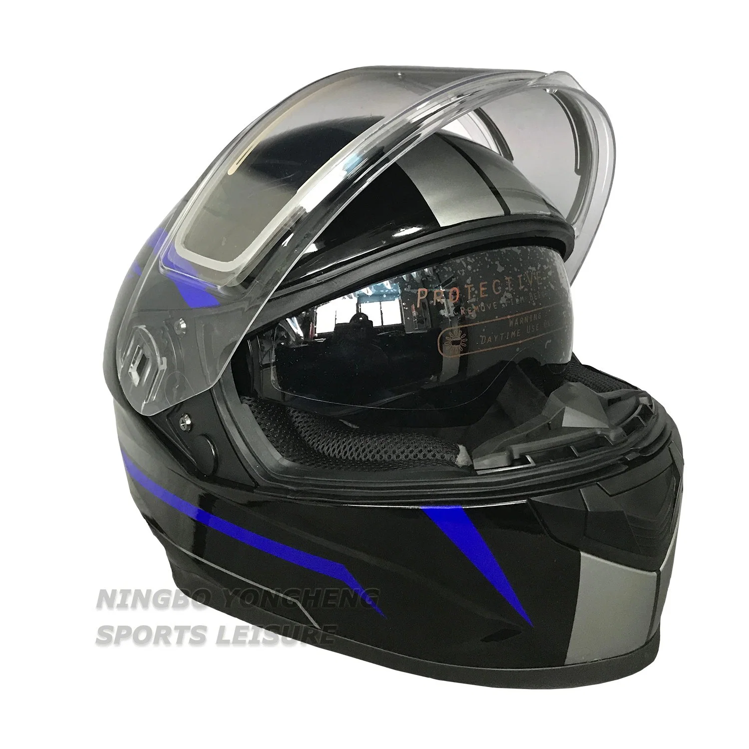 DOT y aprobado de la CEPE cascos de motos de nieve motocicleta facial completa.