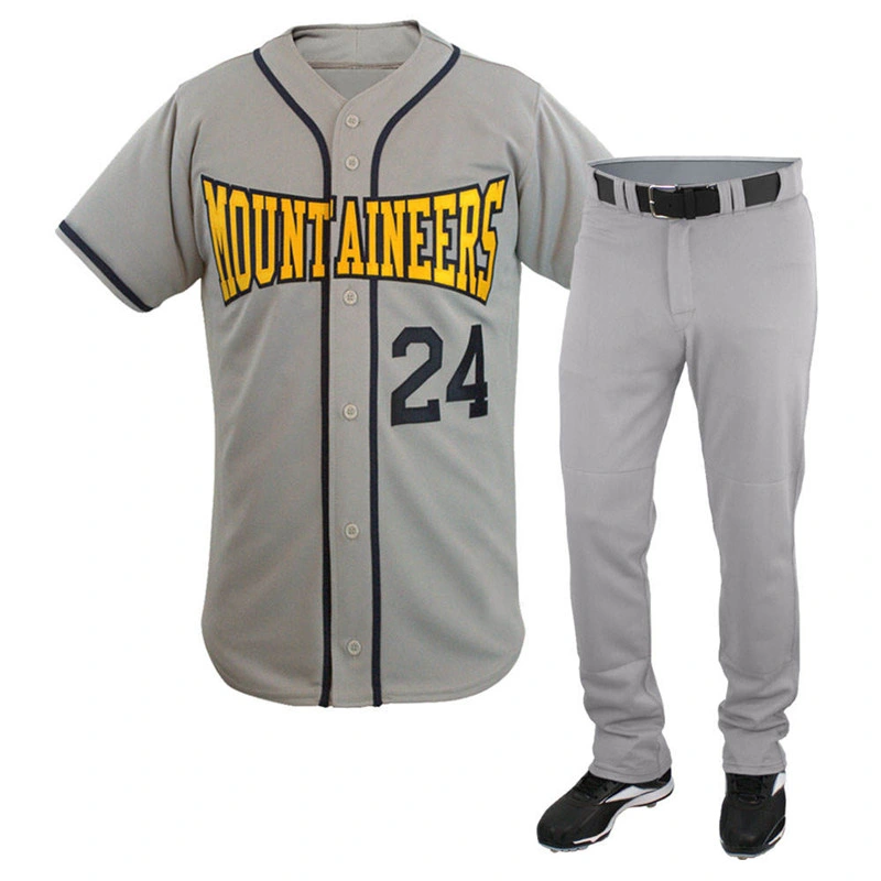 Haut de gamme haute qualité Sublimation à coutures Softball Jersey jeunes Pantalon de baseball hommes Vêtements de softball