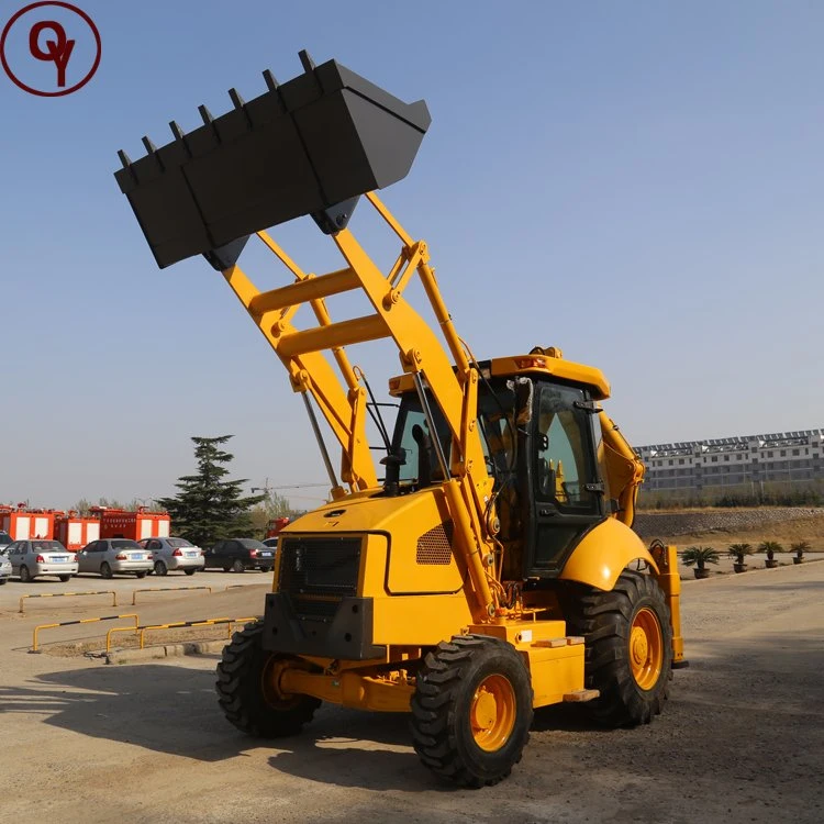 Chinese Mini Excavator Loader Sam388 4WD Side Shift 8ton New Tractor Backhoe Loader for Sale