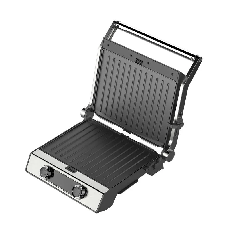 Electric Stainless Steel BBQ Contact Grill with Digital LCD Screen