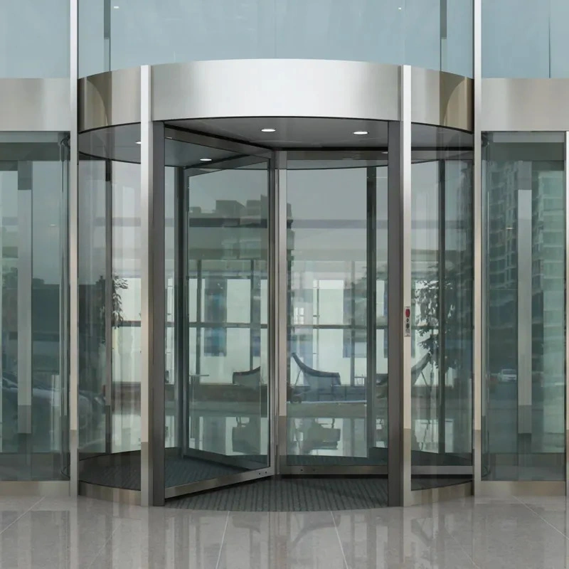 Professional Automatic Revolving 2 Wing 3 Wing Glass Door