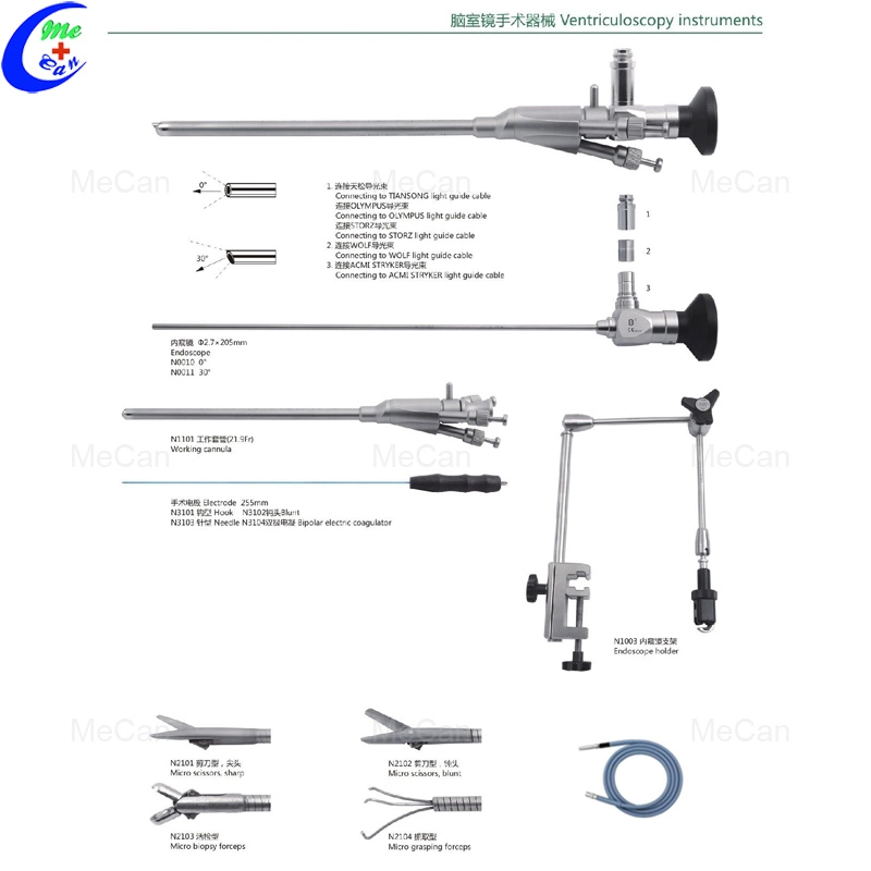 Neuro endoscopio, Neurosign, instrumentos Ventriculoscopy