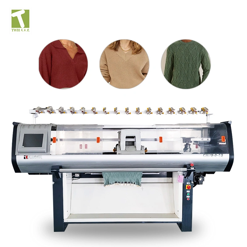 Uesd Machinery Flat Knitting Machine for Polo Collar with Direct Double System Second-Hand Machine