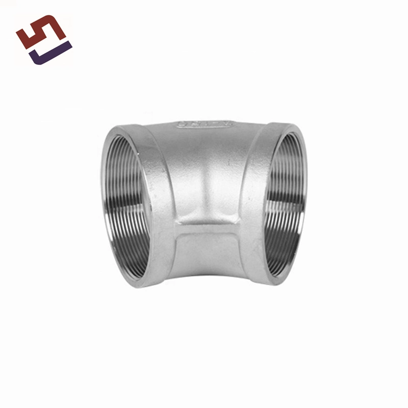 ANSI/DIN/ASME Standard Sanitary Stainless Steel Casting Fittings Straight 1 Inch Bsp Thread Elbow 90 Degree Male and Female Plumbing Materials