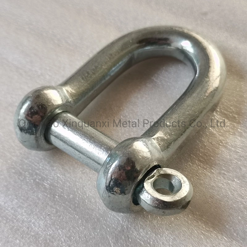 Factory Direct Supply Marine Lifting JIS Type D Shackle Galvanized or Stainless Steel EU Type Dee Shackle