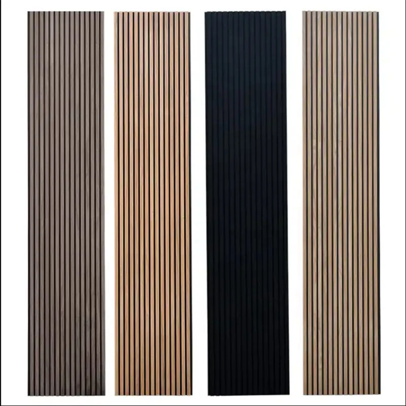 Wall Decorative Akupanel Oak Wood Soundproofing Slatted Panels Acoustic Panel Interior Slatwall