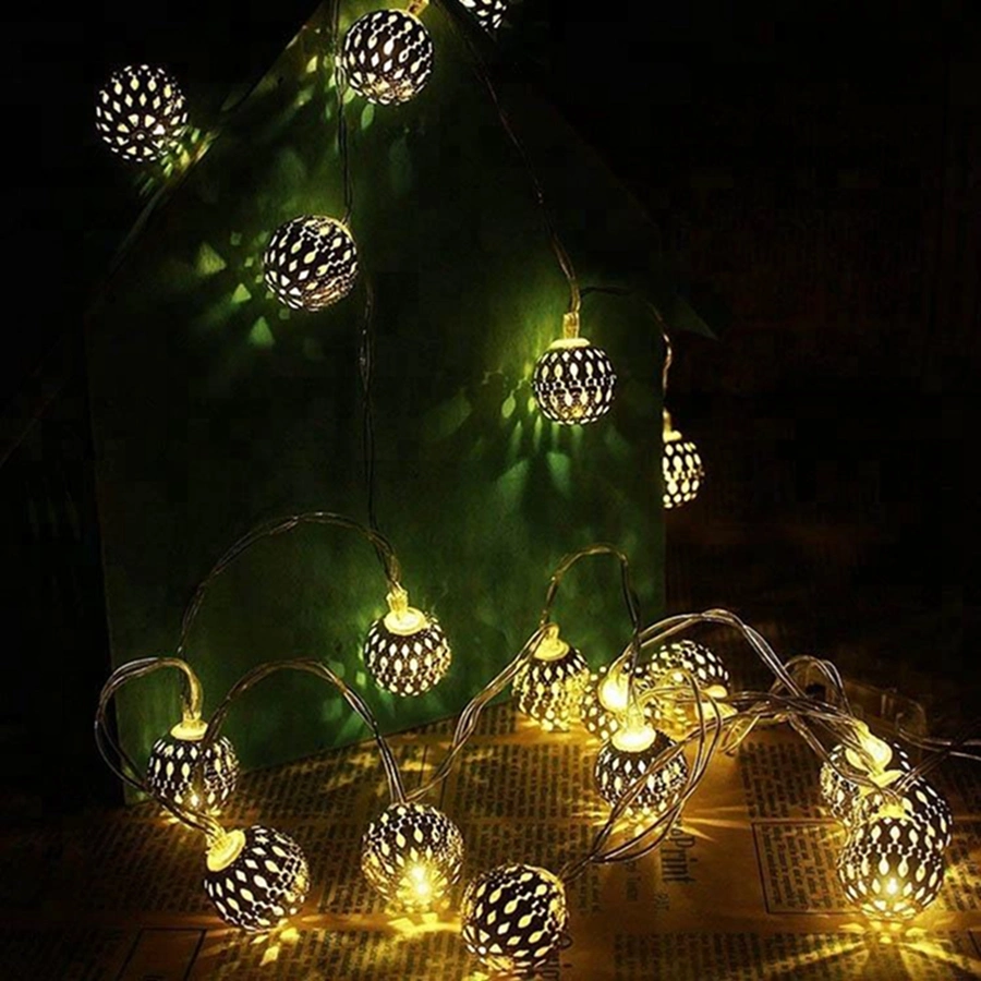 DIY Indoor Christmas Decoration LED Strip Light Rattan Lantern Christmas Lights