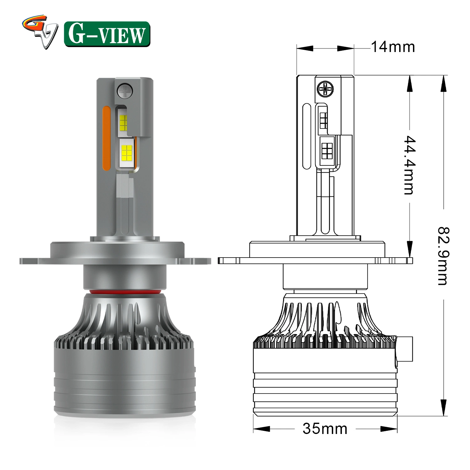 Gview High quality/High cost performance  Auto Led light G16 H11 H4 H7 headlight 12V 220W 48000lm Led Headlight Car Faros  Lamp H4 Lamp