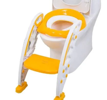 Lovely Folding Portable Plastic Potty with Ladder