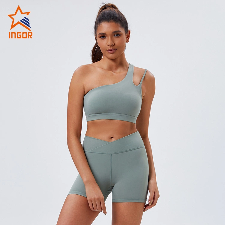 Ingor Sportswear ropa de fitness Fabricantes Deportes personalizados ropa de gimnasio ropa de entrenamiento Fitness ropa para mujer, etiqueta privada Atlético Yoga Sujetador Wear