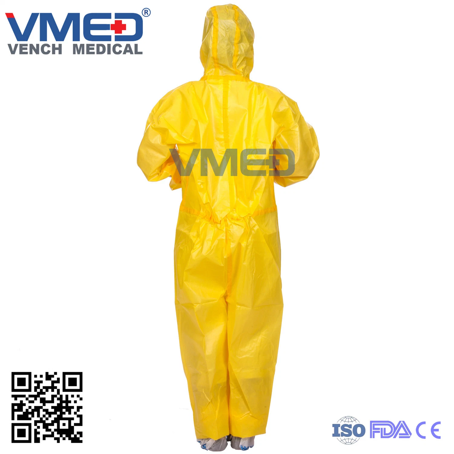 SMS Surgical/Medical/Waterproof/Plastic/PE/Working/Safety/SMS Nonwoven Disposable Protective Coverall for Hospital/Lab/Food Processing Industry Service