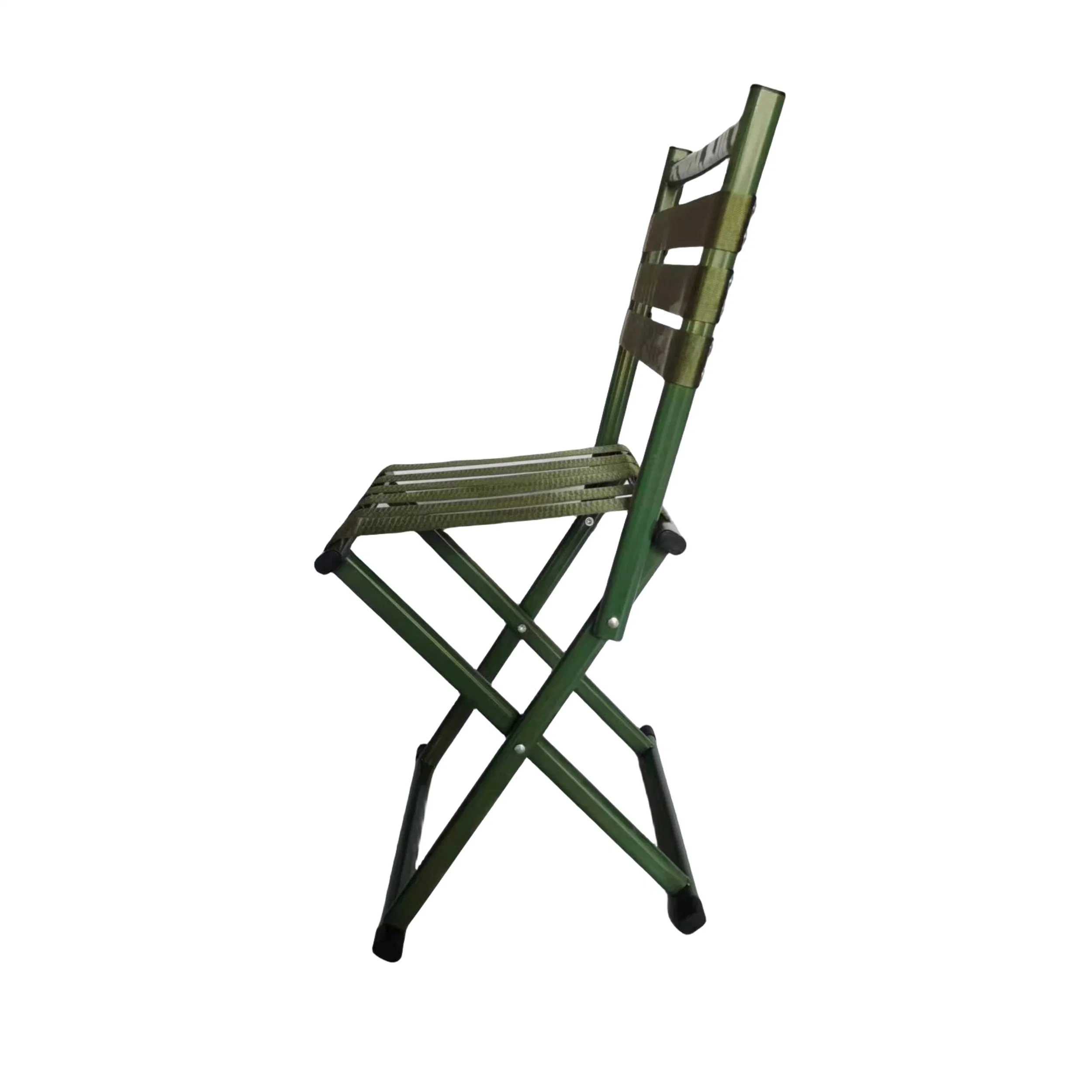 Outdoor Folding Stool Backrest Lightweight Home Courtyard Chair Minimalist Style