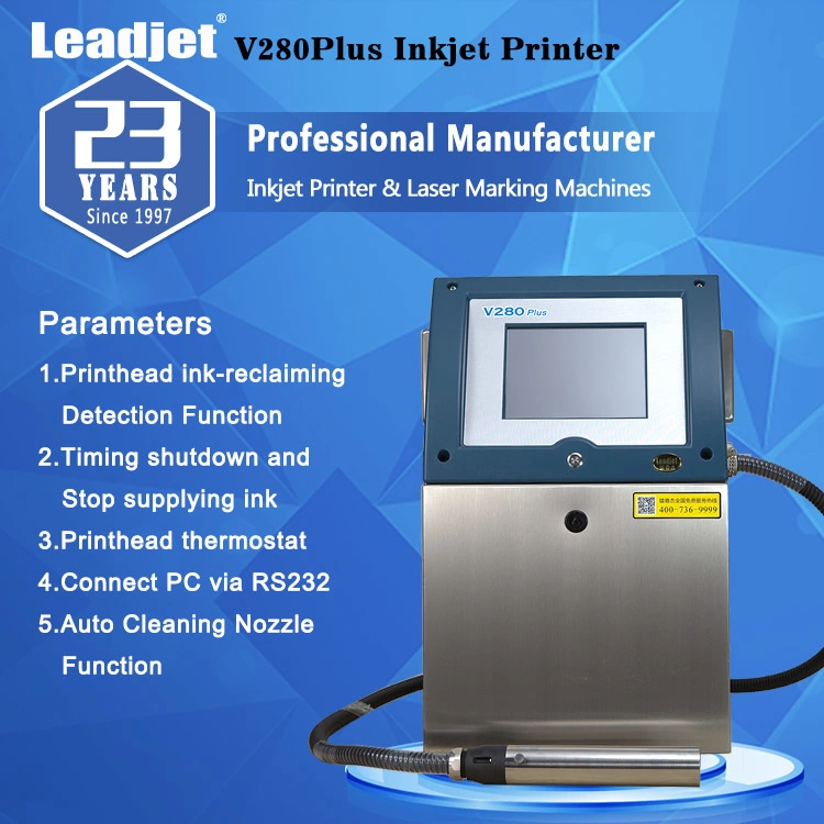 Industrial Date Coer Cij Inkjet Printer for Cosmetic Chemical Industry