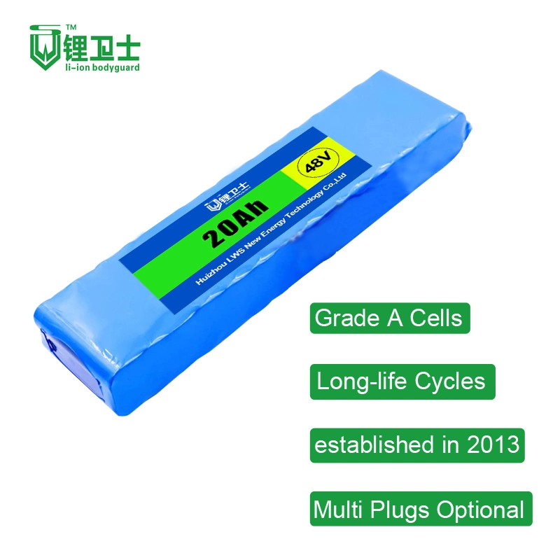 Lws Wholesale/Supplier Factory Price 48V 15ah Energy Storage Rechargeable Electric Bicycles Scooters Battery Lithium Battery Pack