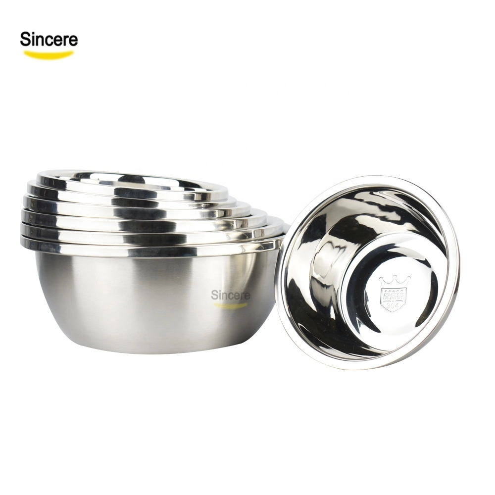 Stainless Steel Multifunctional Durable Kitchen 1.0 Thickness Food Soup Basin Kitchenware