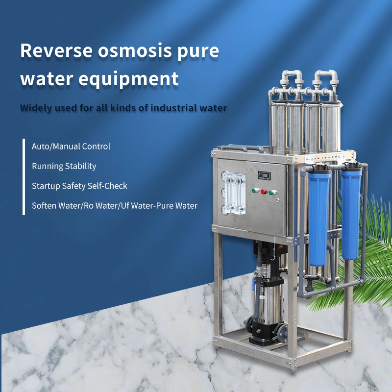 Small Manual/Auto Control Industrial Alkaline Commercial Reverse Osmosis Water Purification Machine Mini Waste Water Treatment Mr-RO1-1000