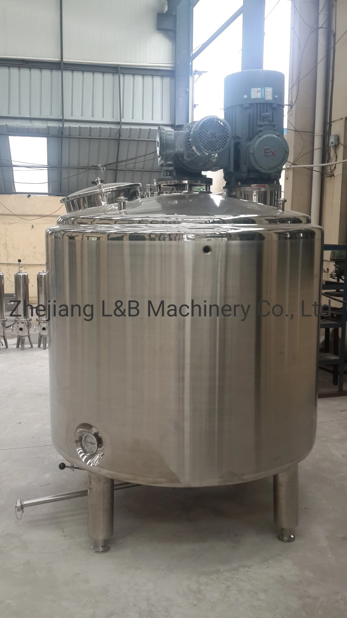 Stainless Steel Electric Heating Reactor Insdustrial Double Jacketed Equipment Homogenizer Juice Mixing Tank