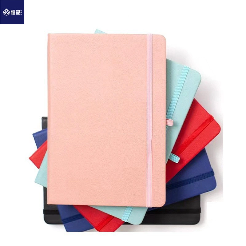 Fournitures de bureau d'école personnalisables Cahier en cuir polyuréthanne multicolore